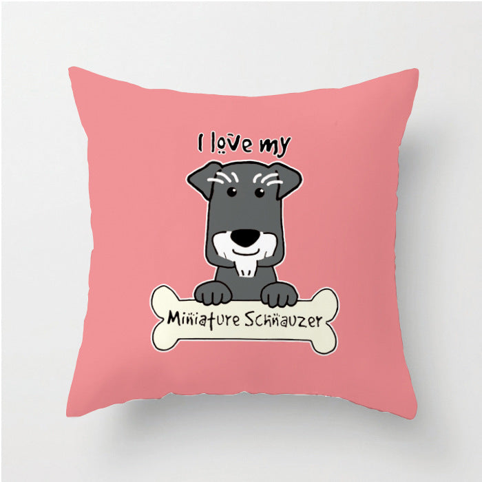 Indoor pet Schnauzer pillow
