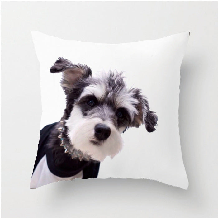 Indoor pet Schnauzer pillow