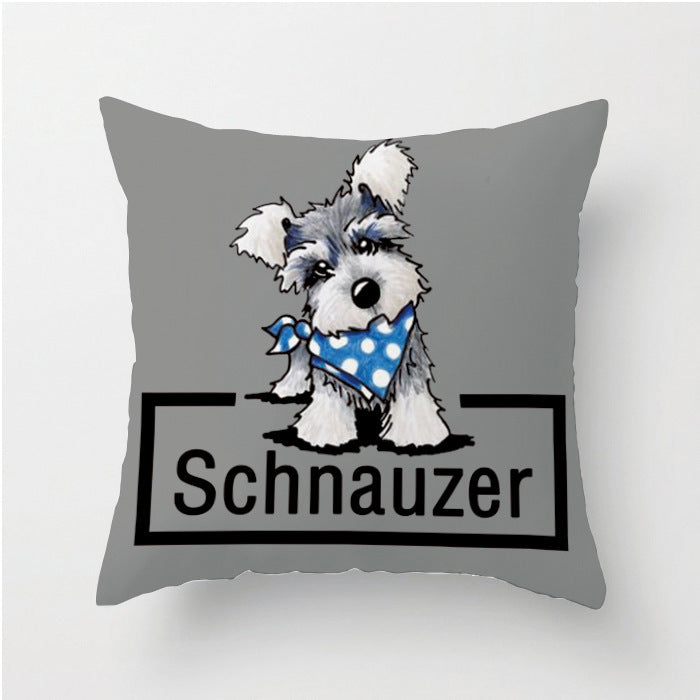 Indoor pet Schnauzer pillow