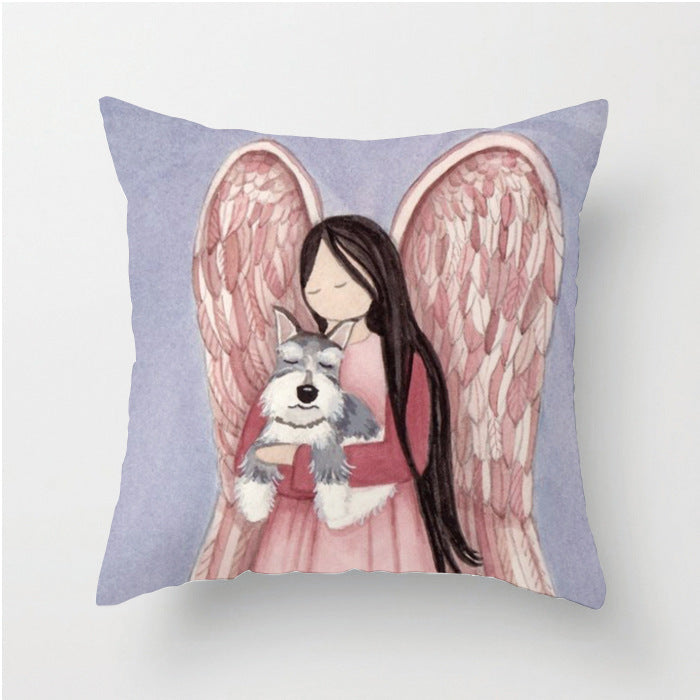 Indoor pet Schnauzer pillow