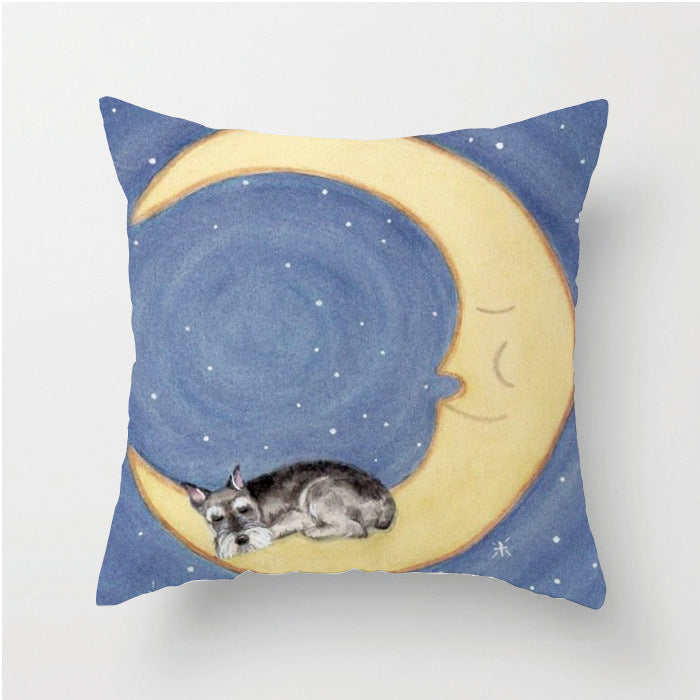 Indoor pet Schnauzer pillow