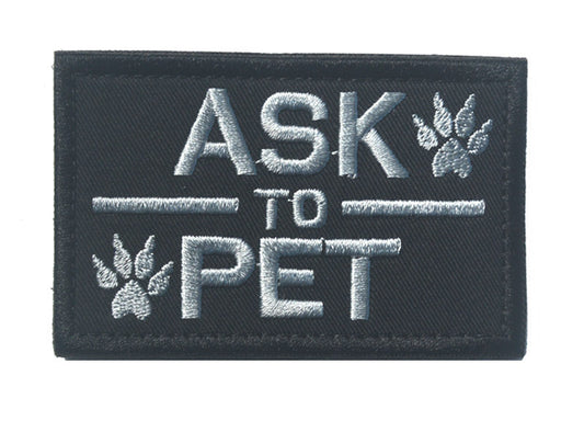 Pet embroidery Velcro